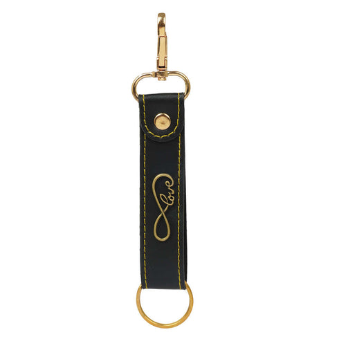 Personalized Keychain With Charms - Black - Uncommongifts.in